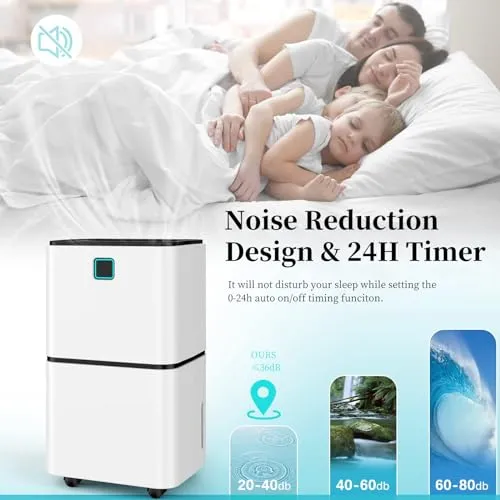12L Dehumidifier for Home Damp & Condensation