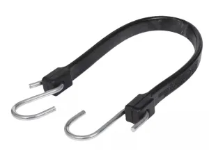 19" A06219Z EPDM Rubber Bungee Strap Tie-Down with Zinc Plated Steel Hooks