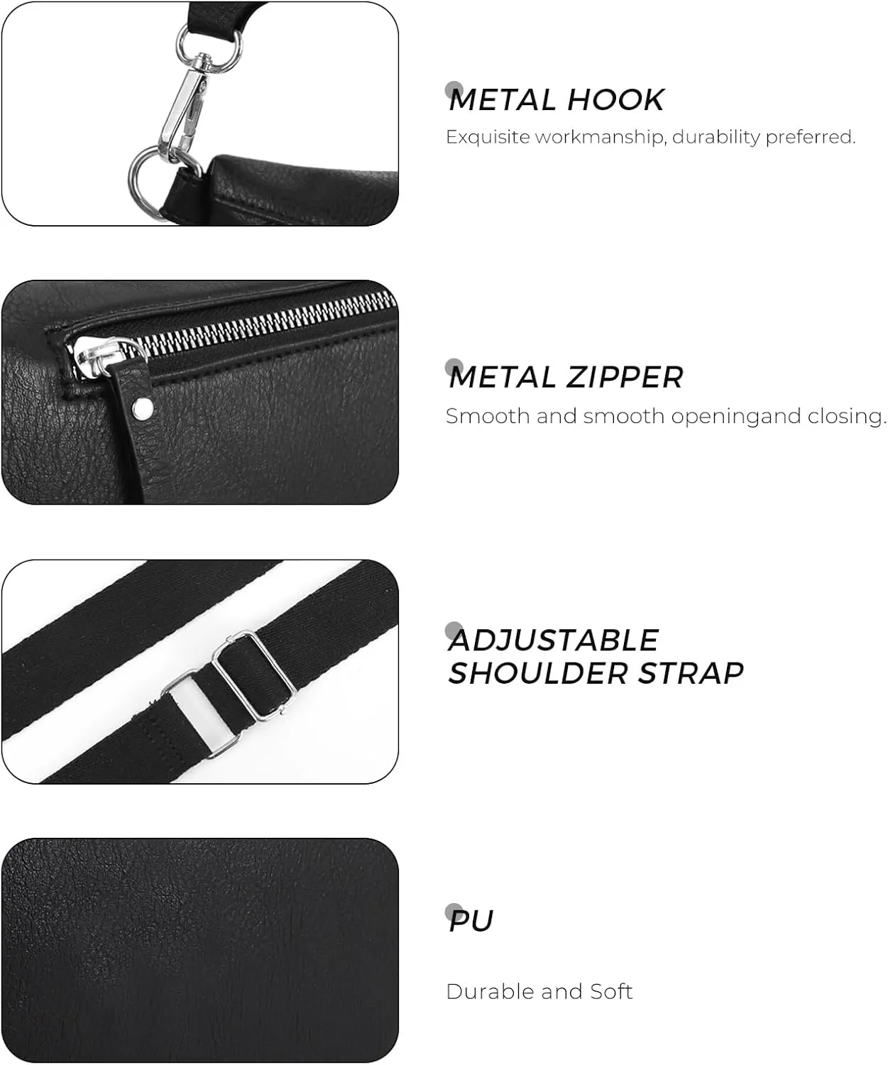 2 Pcs Checkered Crossbody Bags for Women Bum Bag Checkered Cross Body Sling Backpack Hobo Satchels Shoulder Wallet Purses