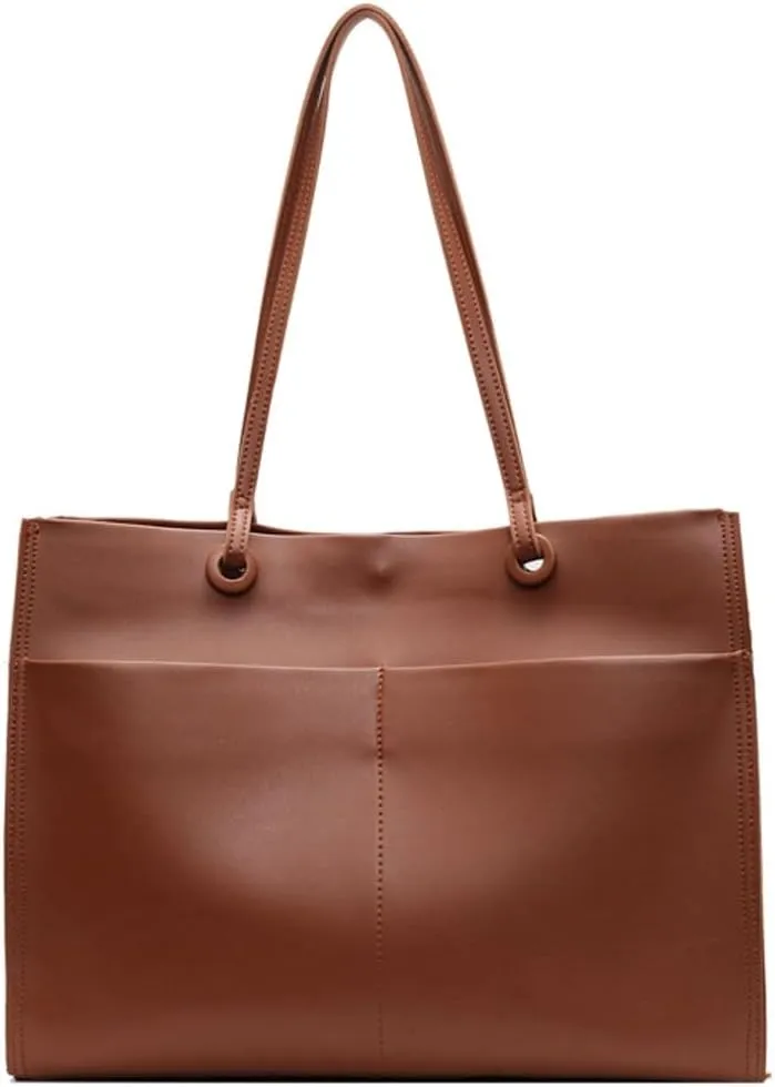2 Pcs Slouchy PU Leather Hobo Bags Women Trendy Crescent Crossbody Purse Top-handle Satchels Shoulder Bag Tote Handbag