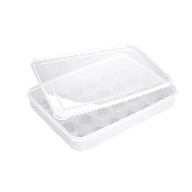 24-Grids Plastic Egg Storage Container Box