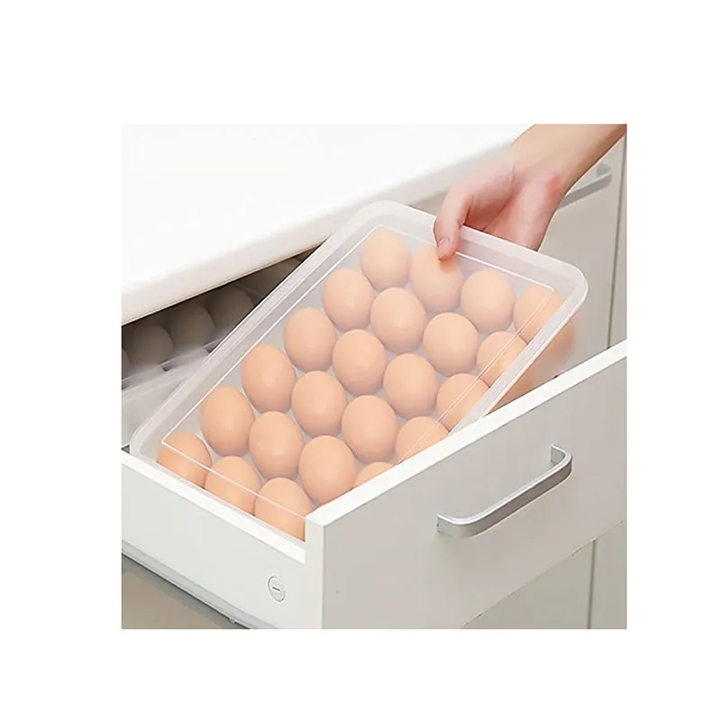 24-Grids Plastic Egg Storage Container Box