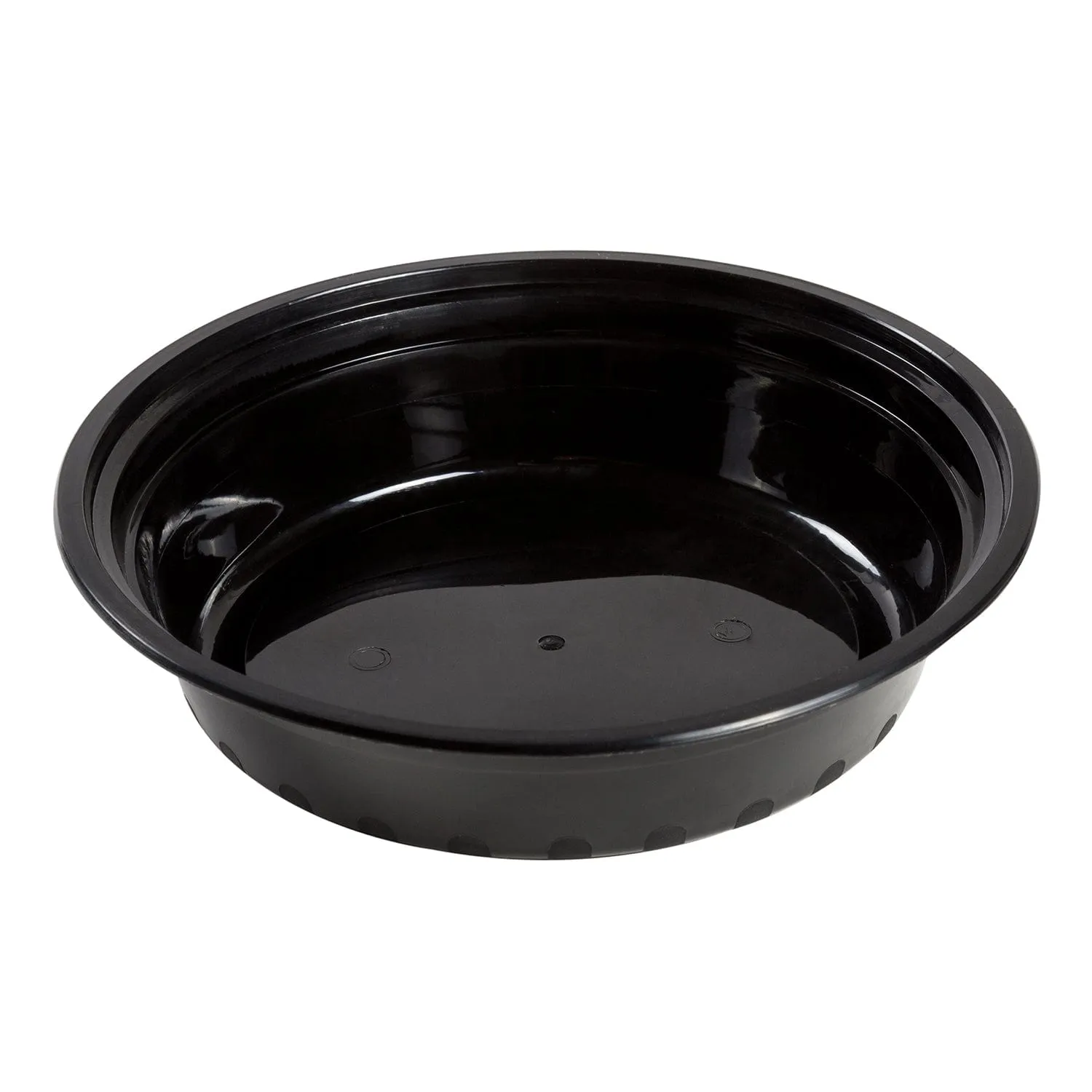 24 oz. Round Black Containers and Lids, Case of 150