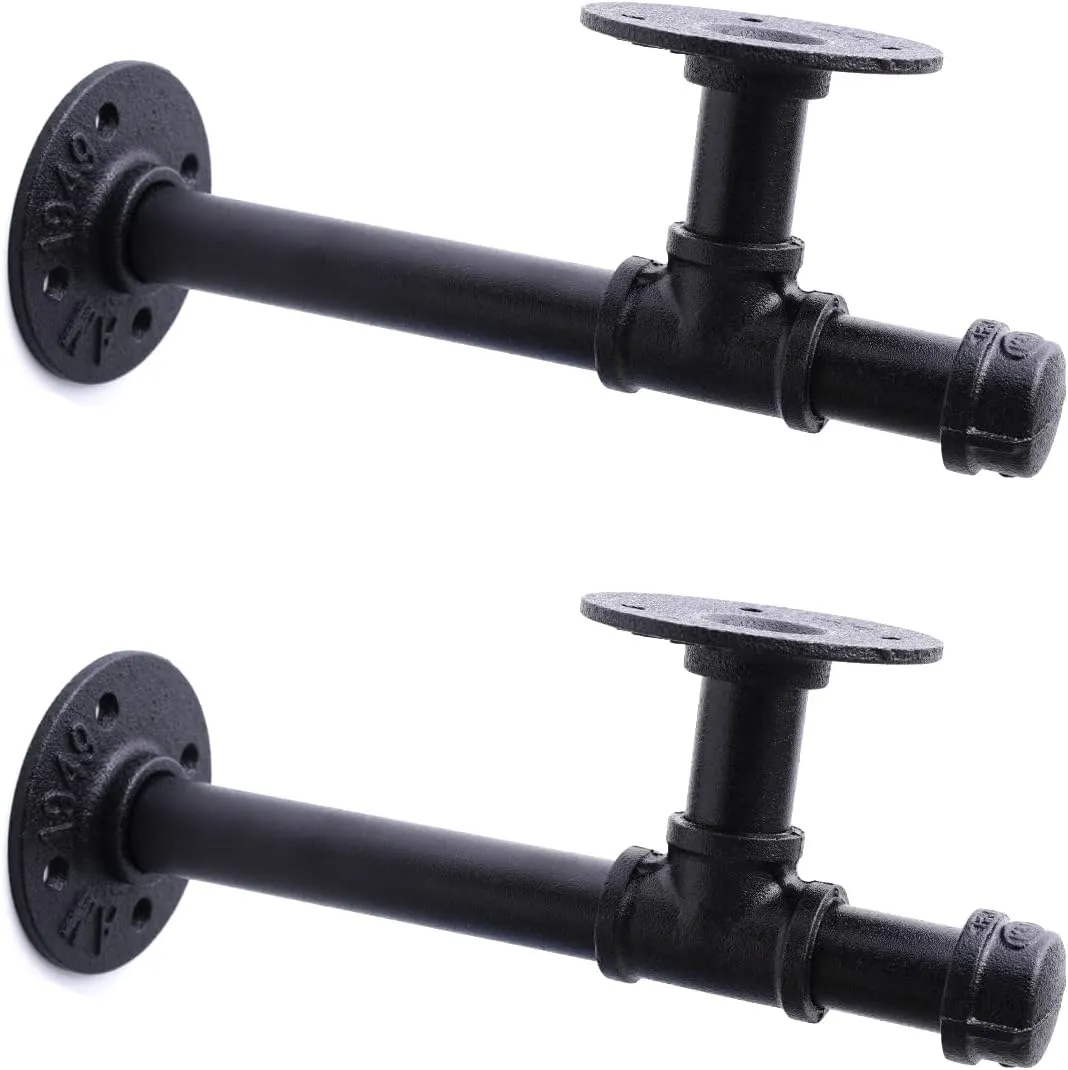 2Pack Industrial Pipe DIY Shelving Brackets-29CM