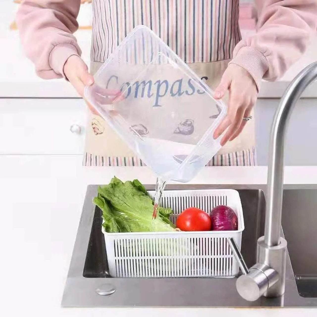 3 In 1 Fridge Drain Storage Basket C12-10-5