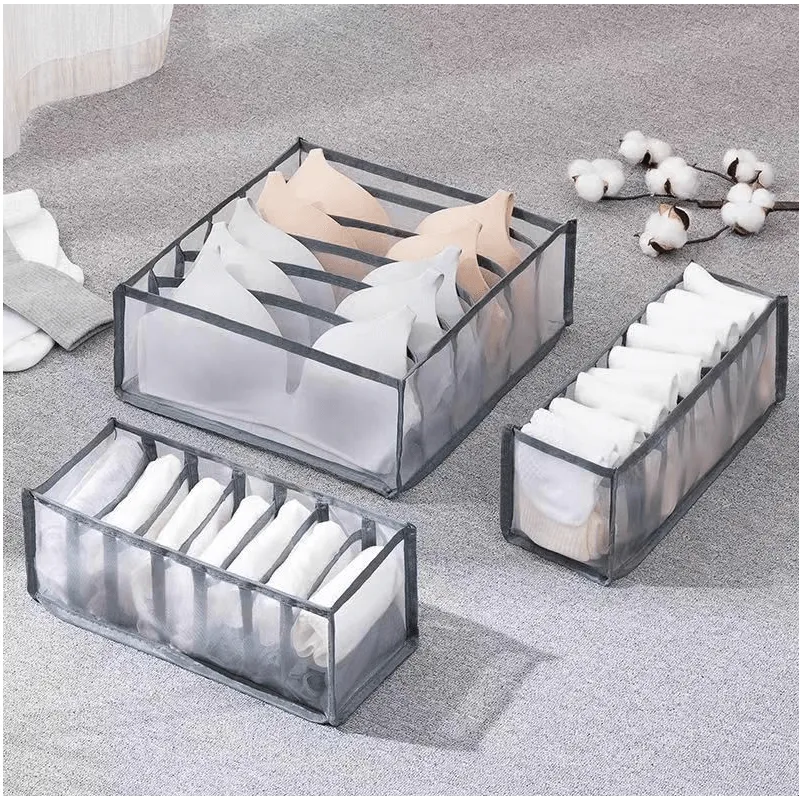 3-Piece Multipurpose Drawer Organizer Set AMP-JF-9 GREY