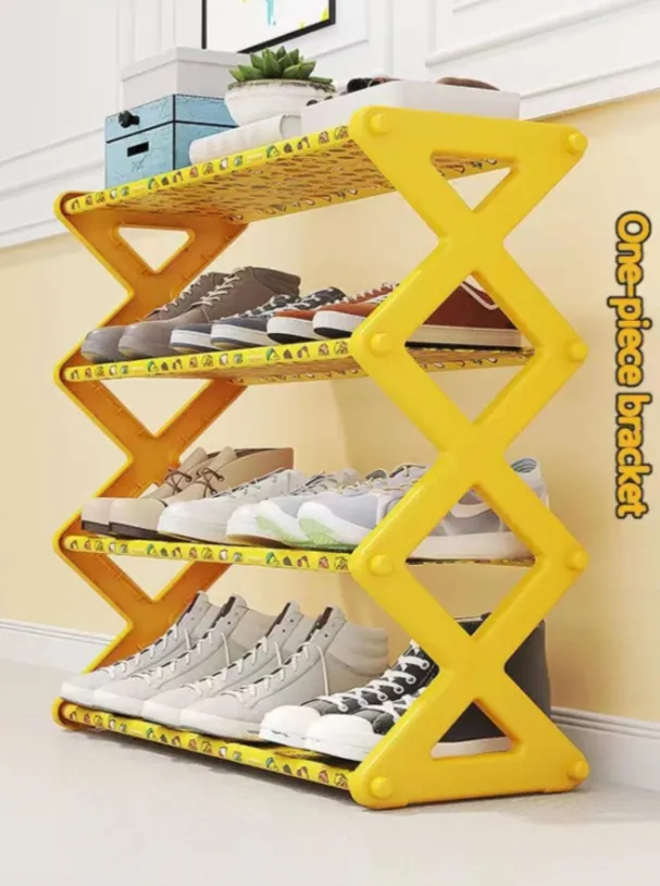 4-Layers X-Shaped Shoe Rack Organizer Ad-327