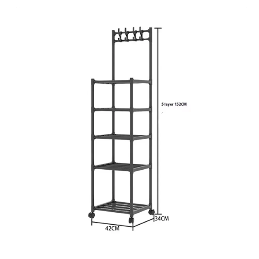 5-Tier Floor-Standing Kitchen Storage Rack F55-8-1567