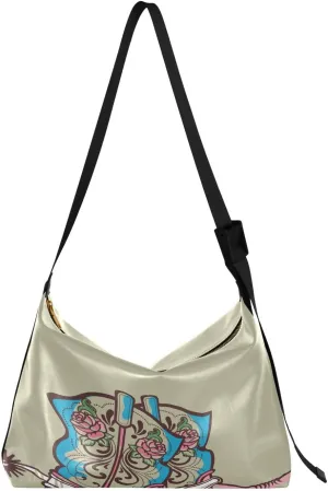 A Pair Of Western Boots Hobo Crossbody Bags for Women Leather Large Shoulder Bag Cross Body Trendy Womens Tote Bags Handbag for Travel Shopping