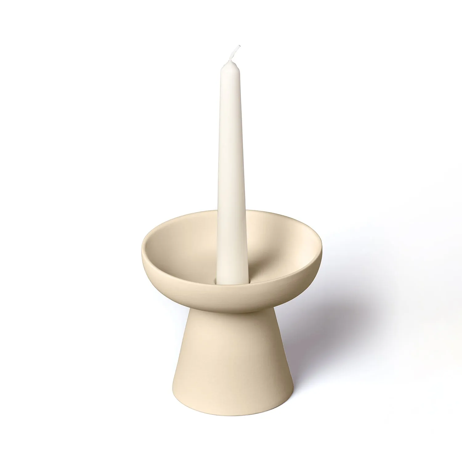 aery living | porcini candle holder medium | cream ~ DC