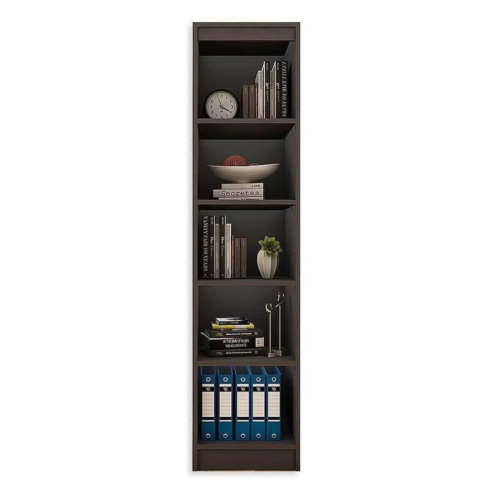 Alpha Bookshelf, 5 racks, 67" high, Slate Grey