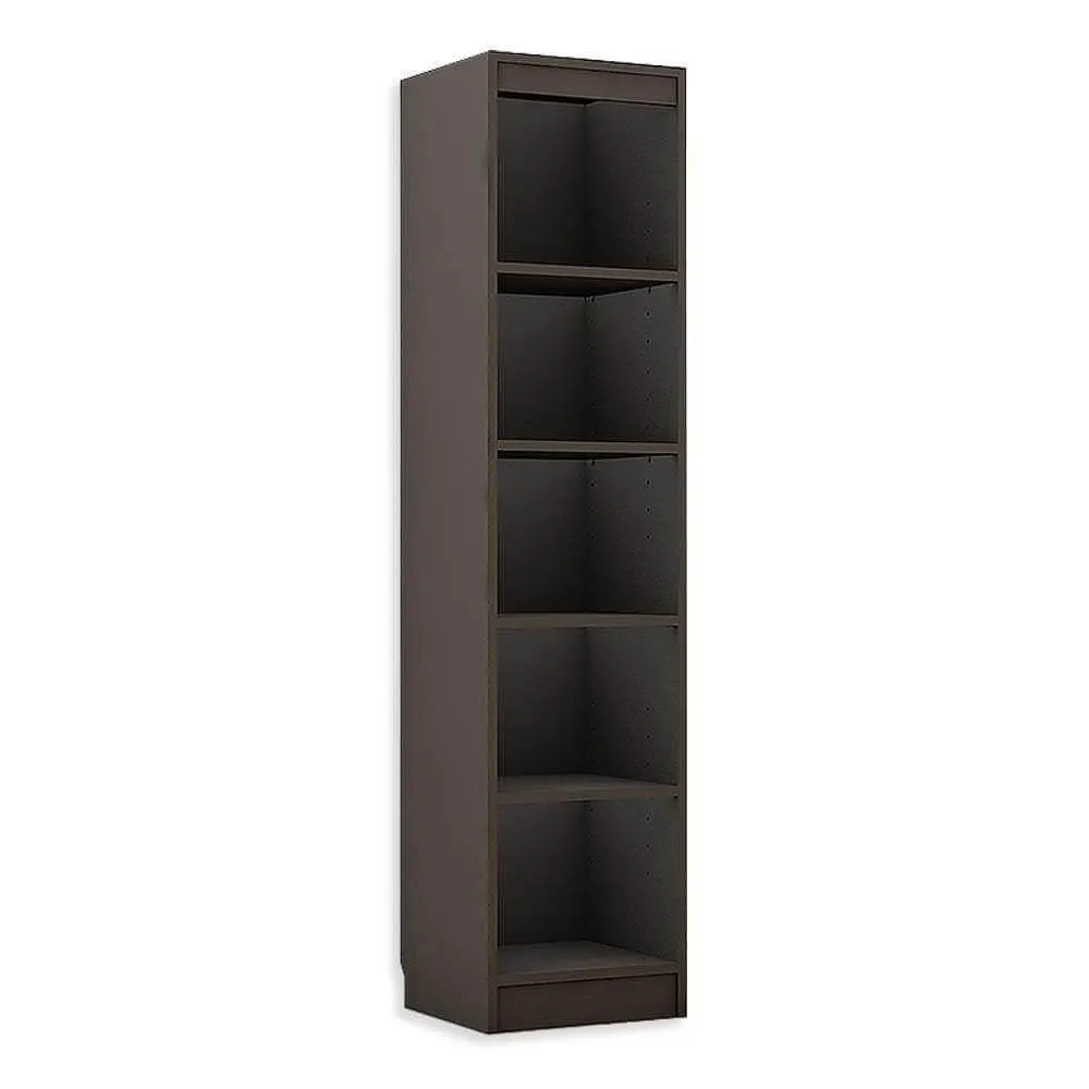 Alpha Bookshelf, 5 racks, 67" high, Slate Grey