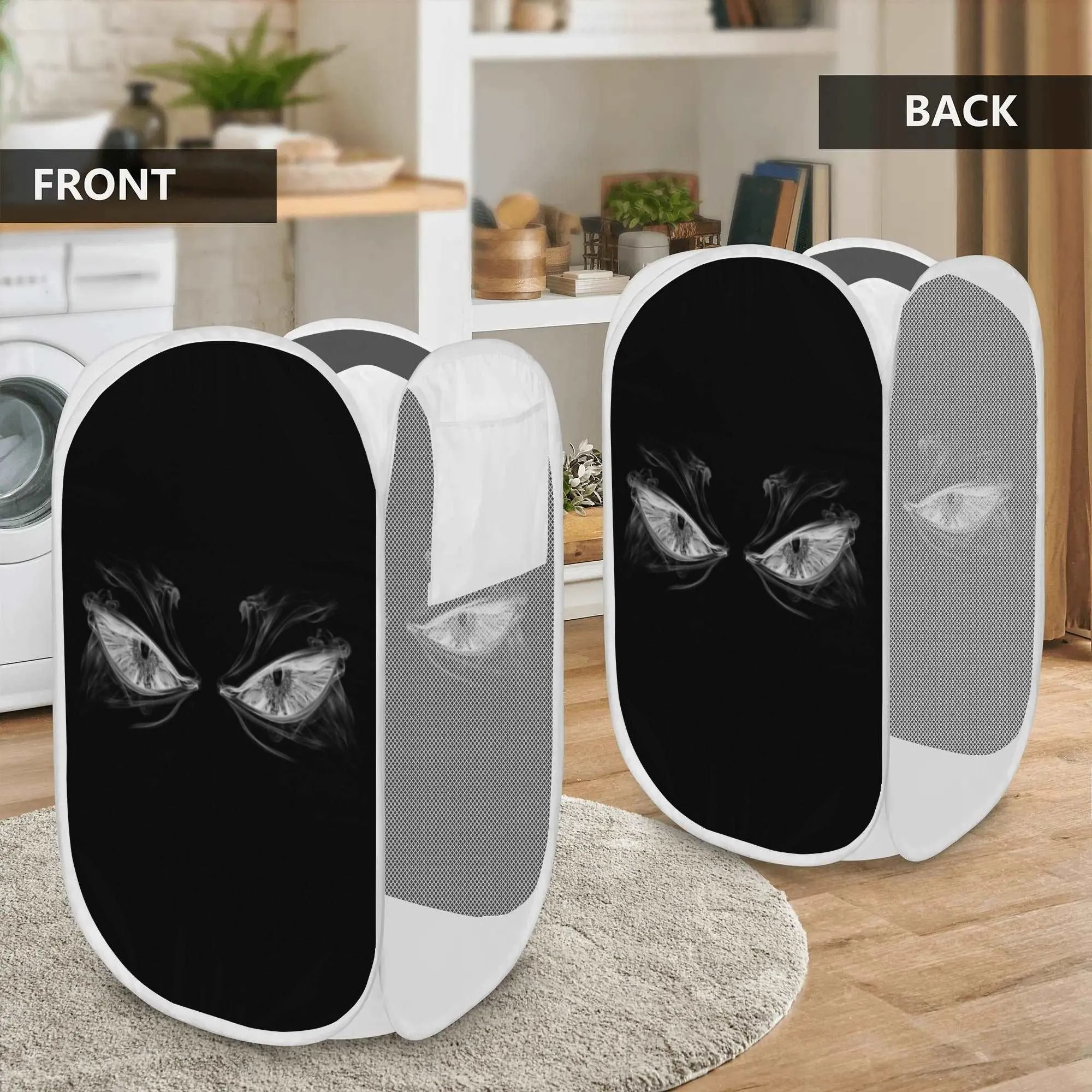 Angry Eyes Laundry Hamper