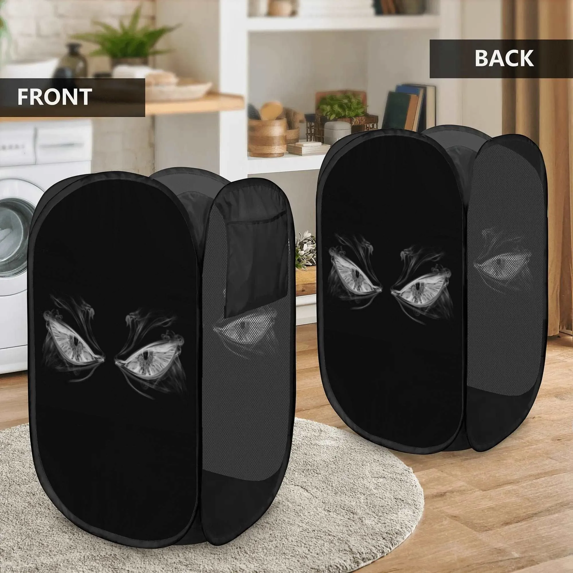 Angry Eyes Laundry Hamper
