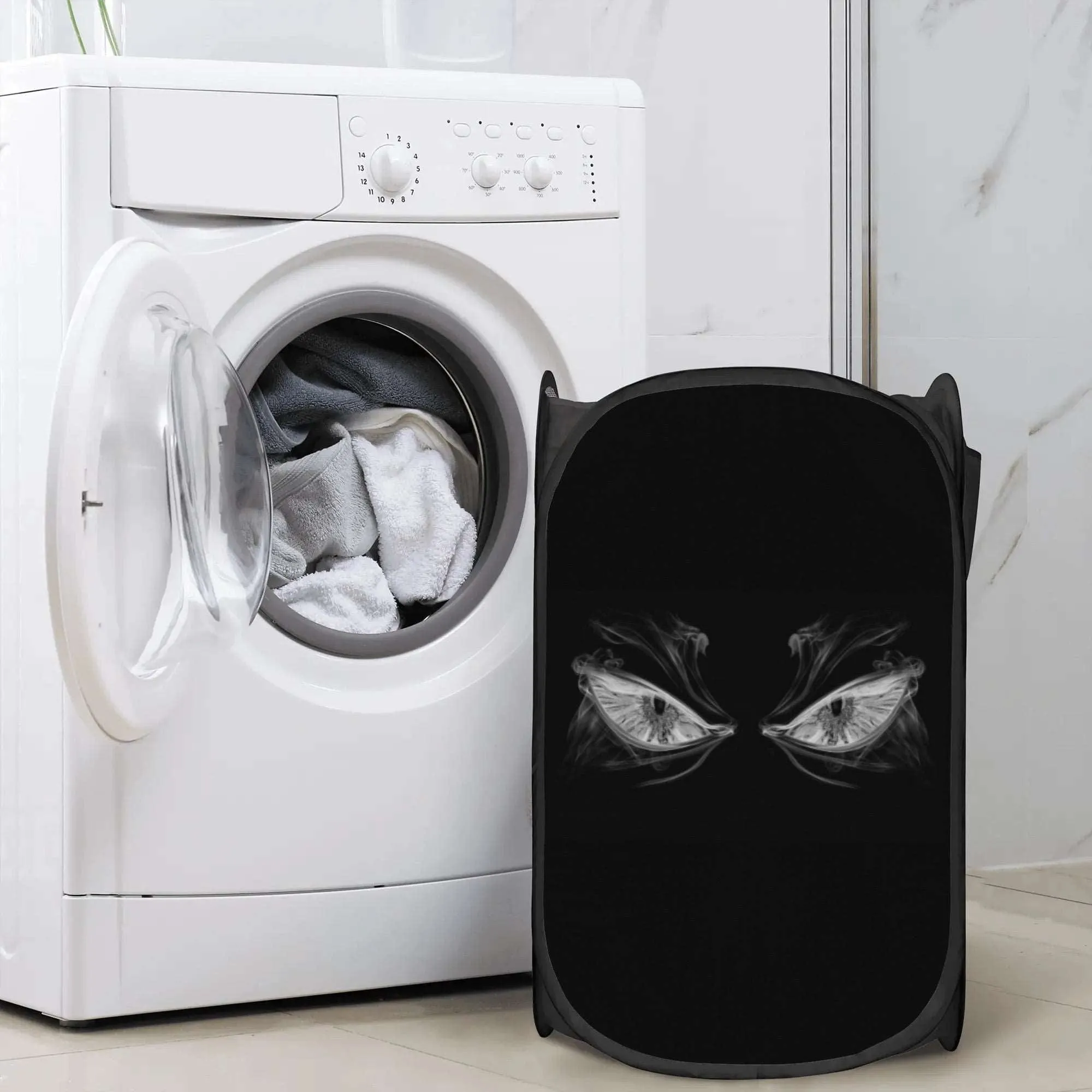 Angry Eyes Laundry Hamper
