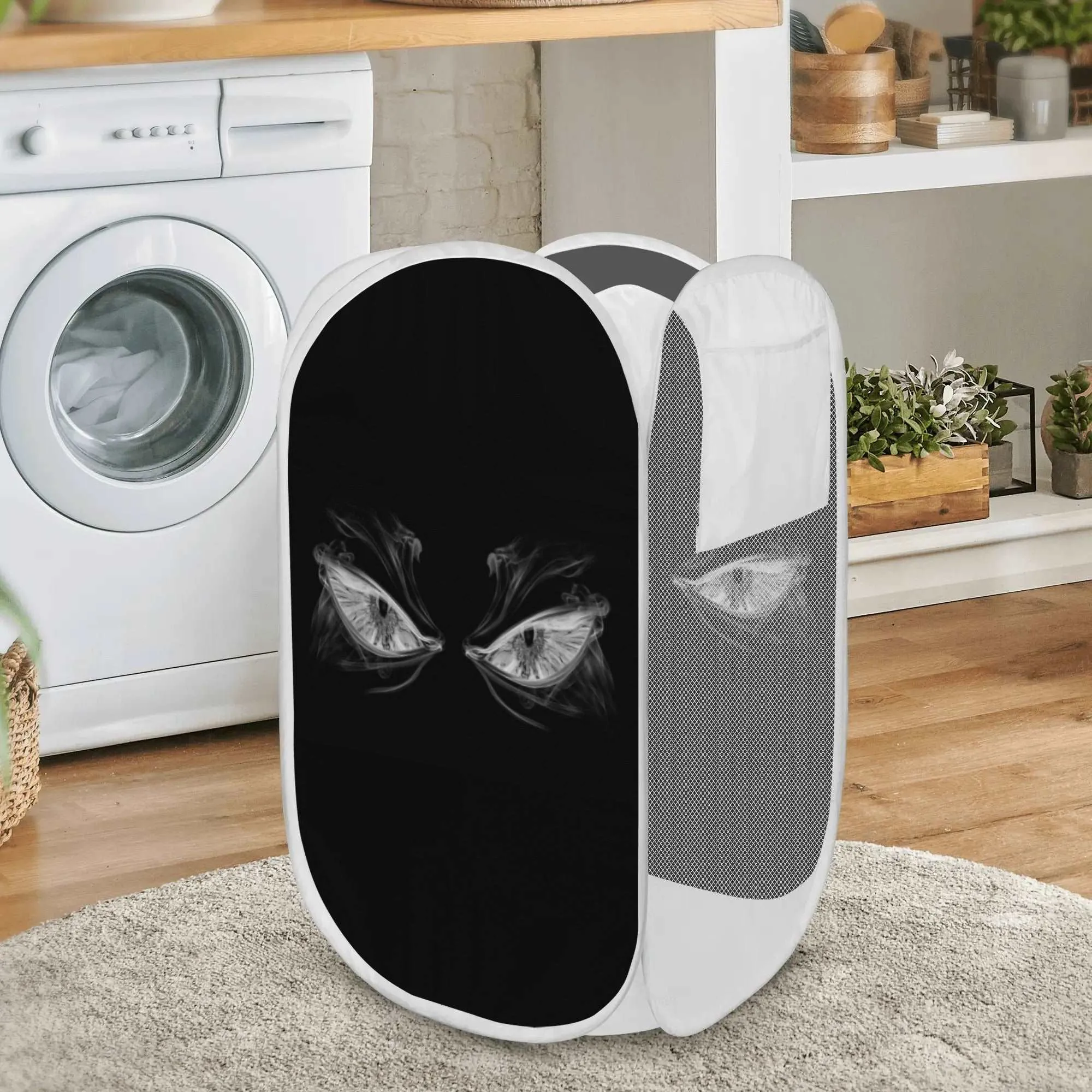 Angry Eyes Laundry Hamper