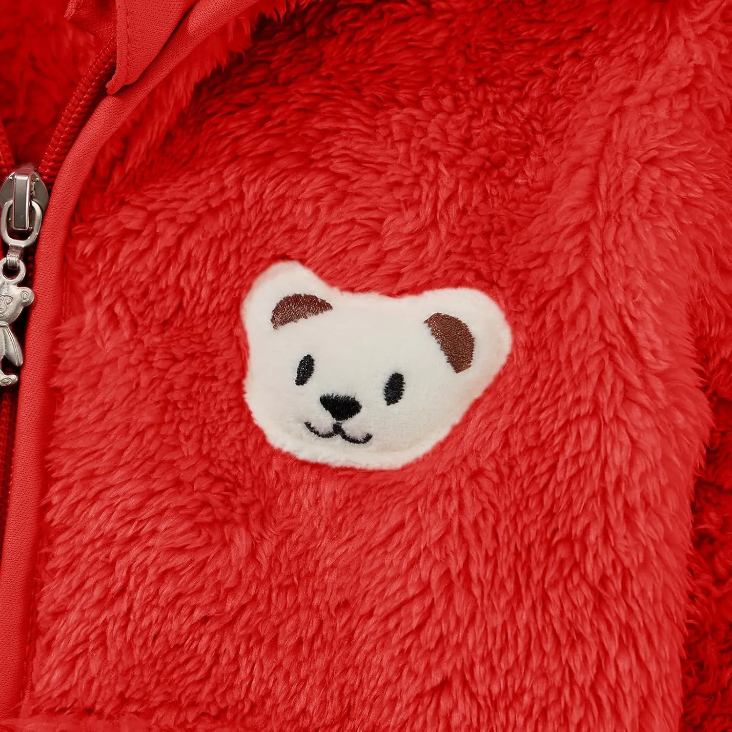 Baby Boys Girls Fleece Jackets Zip Up Hoodies Cute Bear Coats Fall Winter Fuzzy Jacket Newborn Boys Girls Outwear