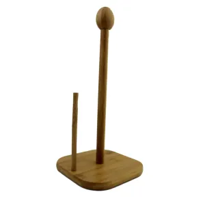 Bamboo Wood Paper Towel Kitchen Holder Jc-149