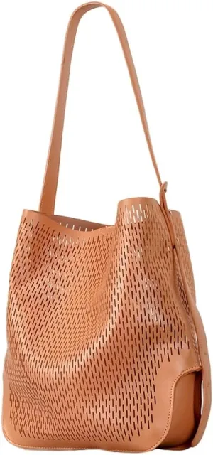 Beach Tote Bags PU Leather Hobo Bag Bucket Crossbody Purses Large Women's Shoulder Handbags Satchels for Shopping Swim Travel