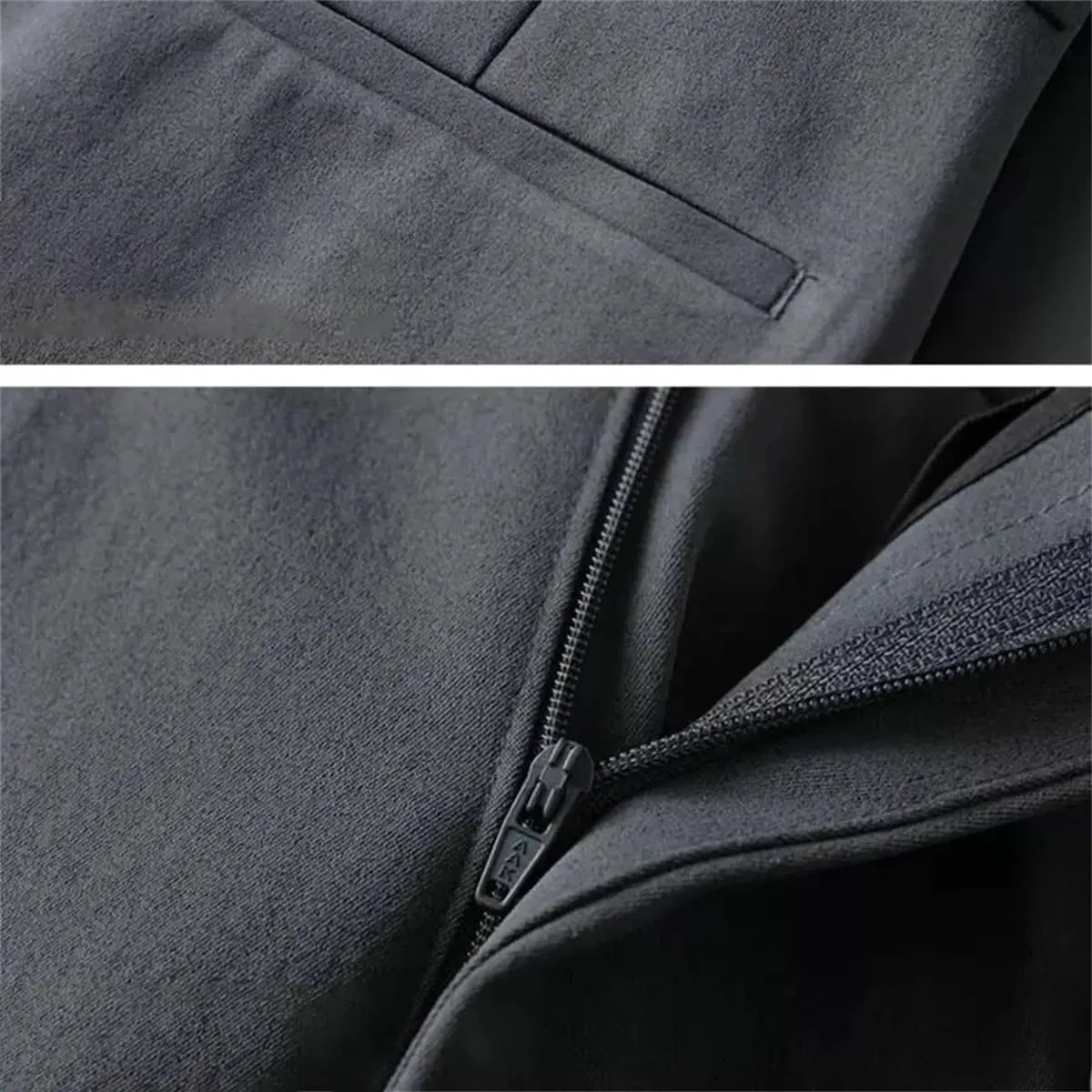 Black Suit Pants Men Style Cropped Harem Pants Slim Fit Thin Skinny Trousers Loose Business Casual Dress Pants