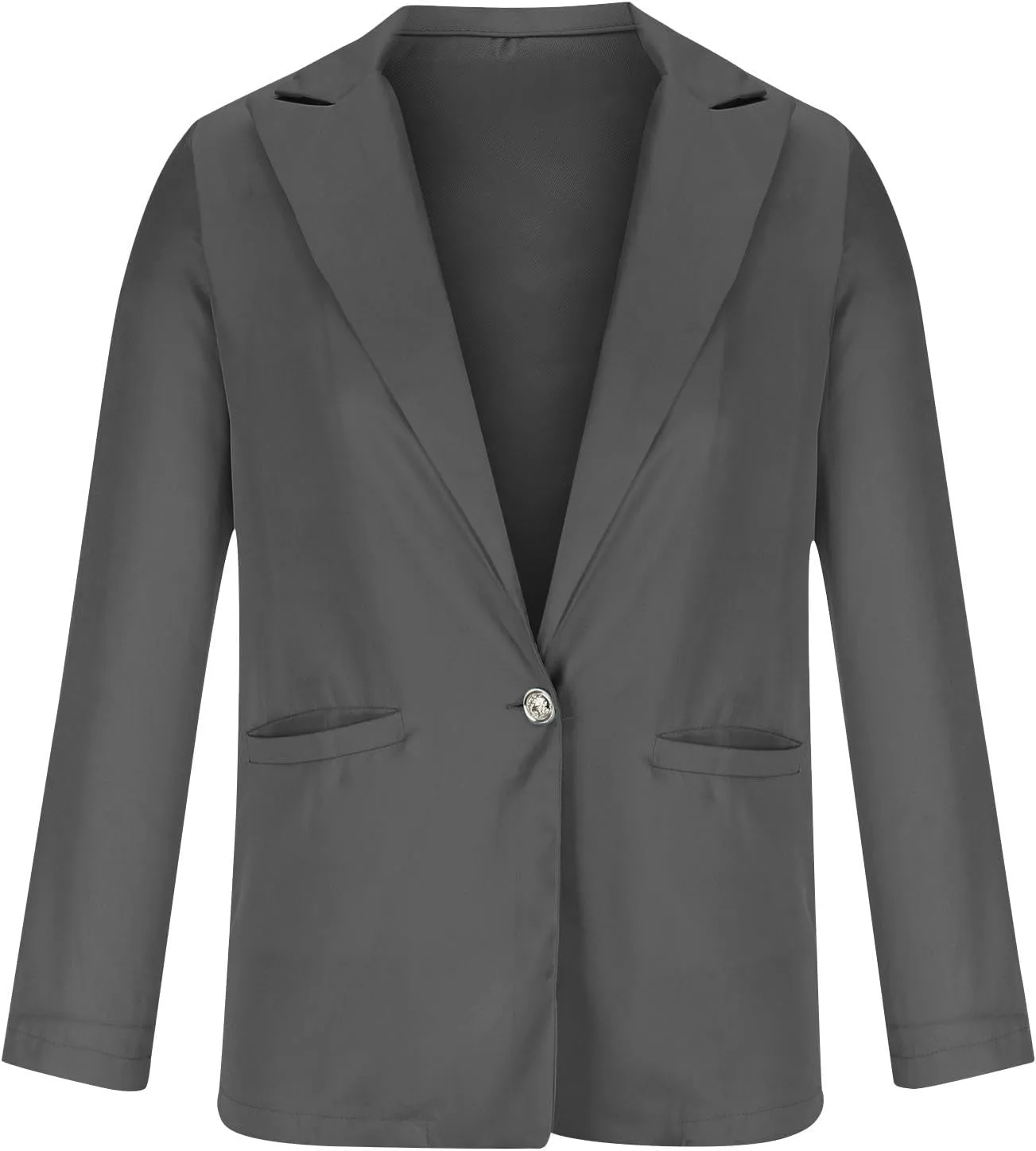Blazers for Women Fashion Slim Fit Jacket Notch Lapel Button Long Sleeve Suit Fashion Work 0ffice Open Front Outwear