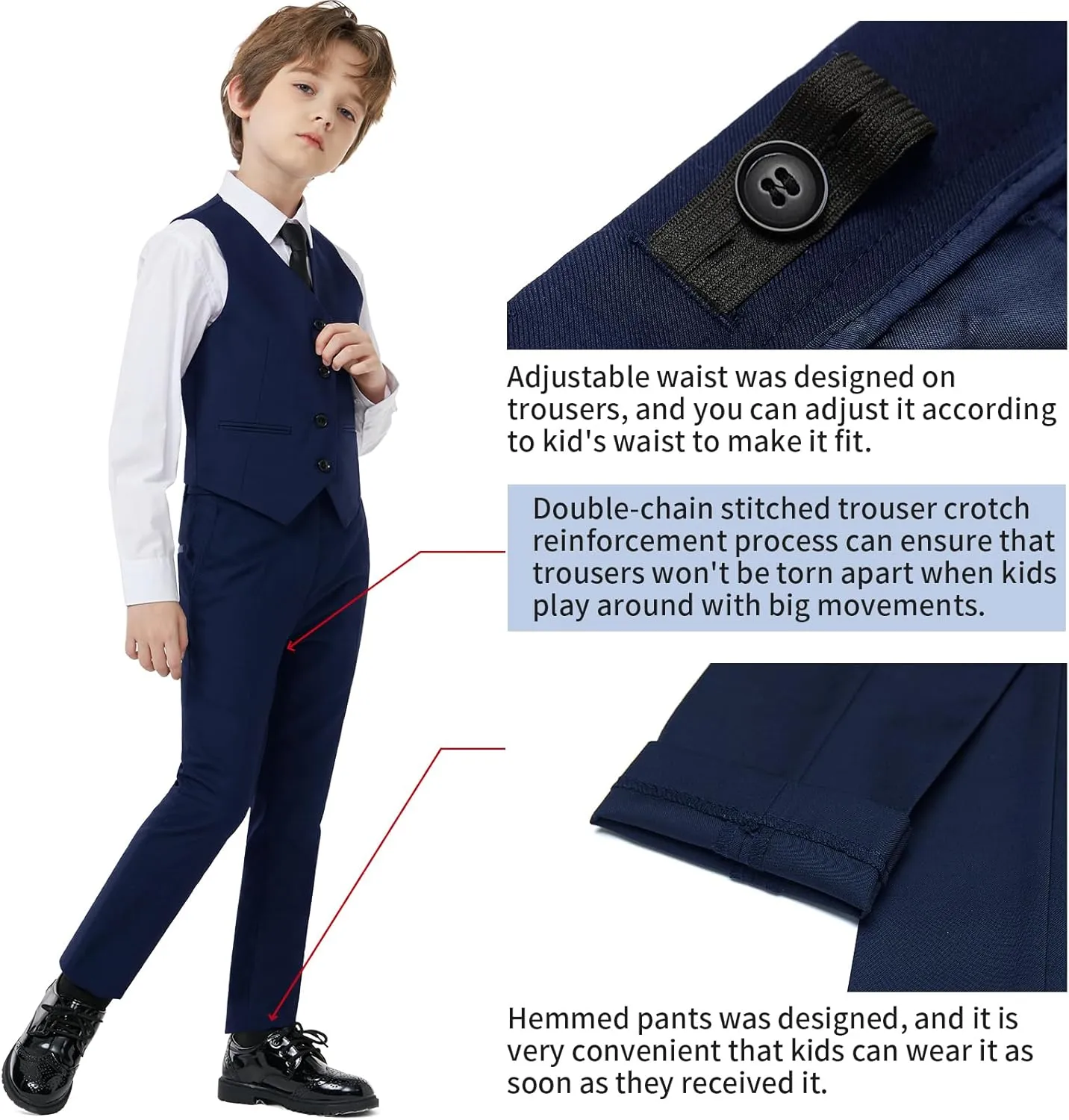Boys Slim Fit Suits for Boys Suit Set Boy Dresswear Ring Bearer Outfit Kids Suits Boy Wedding Dress