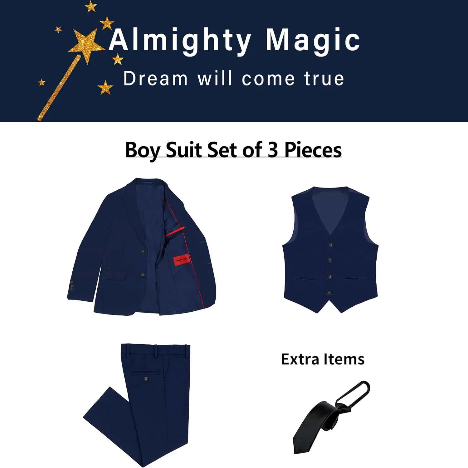 Boys Slim Fit Suits for Boys Suit Set Boy Dresswear Ring Bearer Outfit Kids Suits Boy Wedding Dress