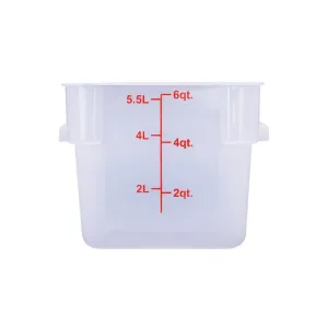 CAC China FS2P-SQ6T Food Storage Container