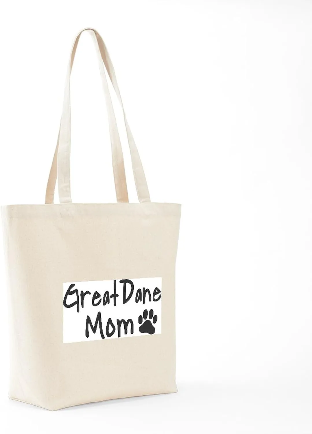 CafePress Great Dane MOM Tote Bag Natural Canvas Tote Bag, Reusable Shopping Bag