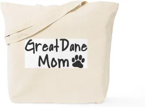 CafePress Great Dane MOM Tote Bag Natural Canvas Tote Bag, Reusable Shopping Bag