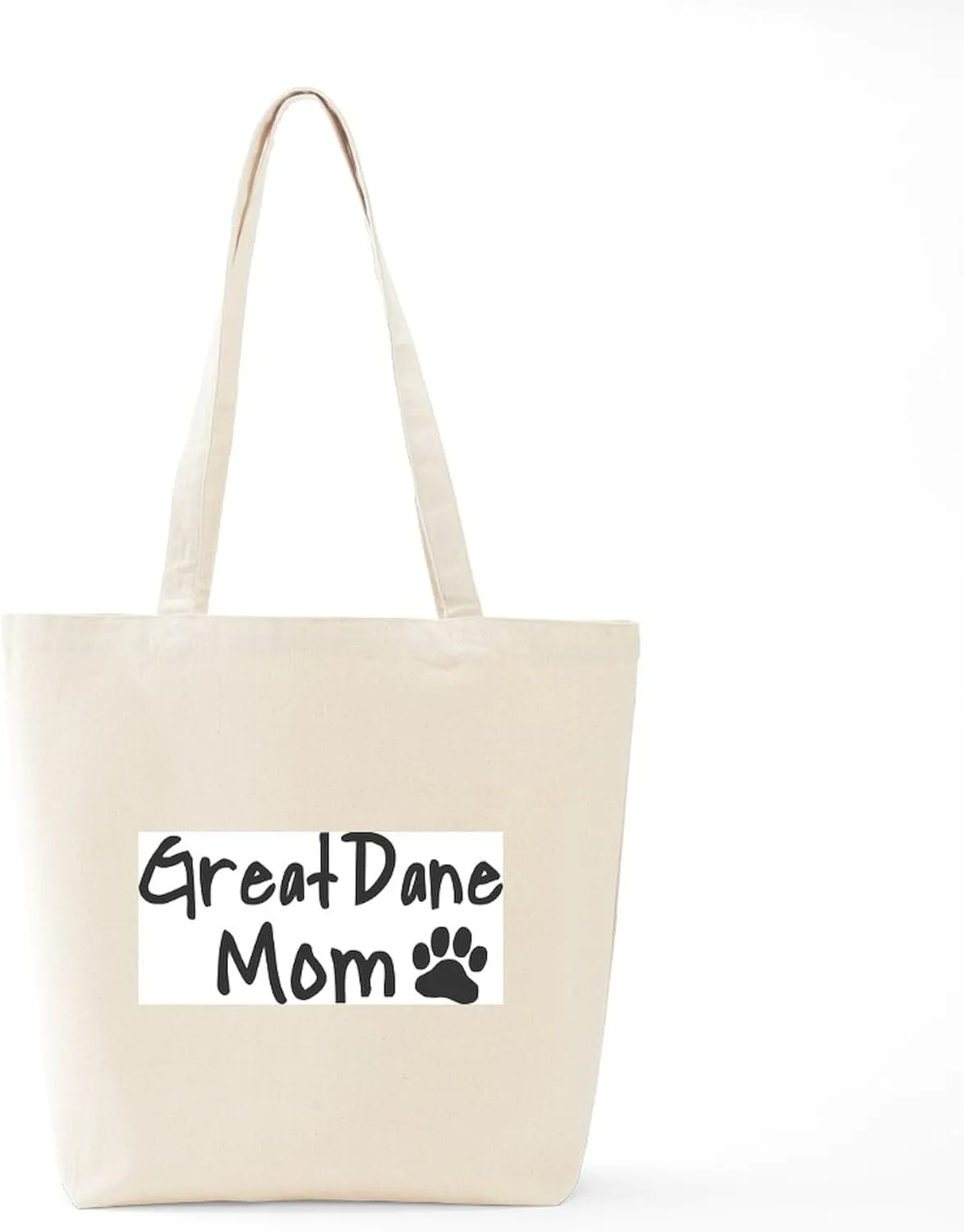 CafePress Great Dane MOM Tote Bag Natural Canvas Tote Bag, Reusable Shopping Bag