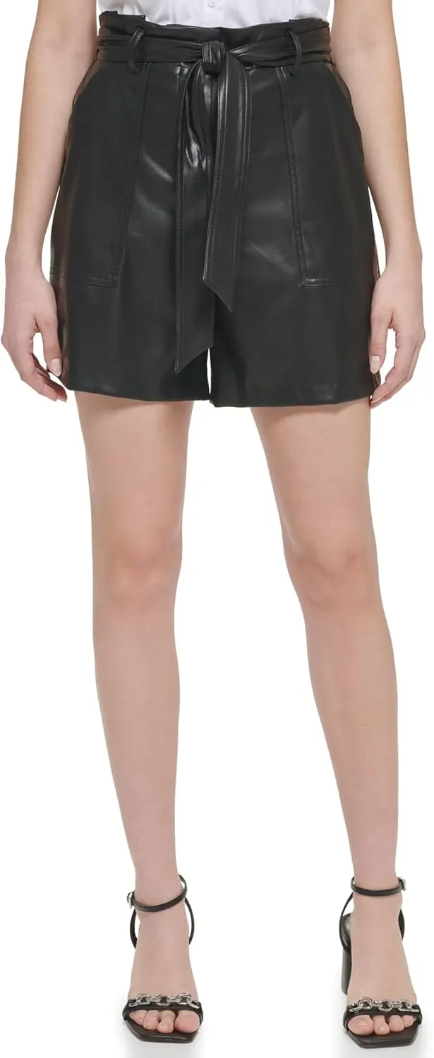 Calvin Klein womens With Tie Belt Shorts