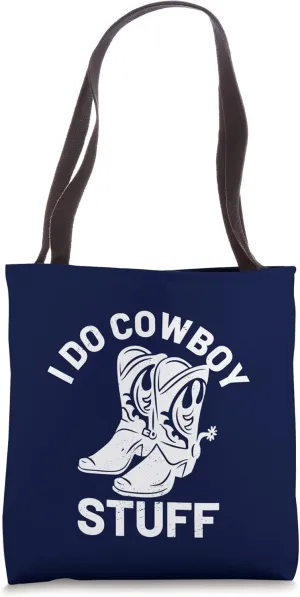 Cowboy Boots Western Rodeo Country Saddle Horse Riding Tote Bag