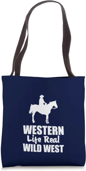 Cowboy Boots Western Rodeo Country Saddle Horse Riding Tote Bag