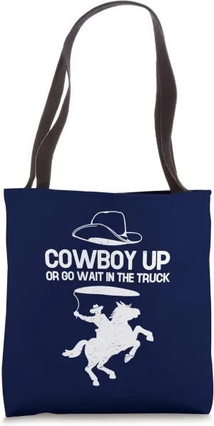 Cowboy Boots Western Rodeo Country Saddle Horse Riding Tote Bag
