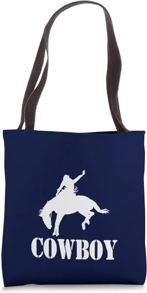 Cowboy Boots Western Rodeo Country Saddle Horse Riding Tote Bag