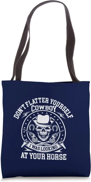 Cowboy Boots Western Rodeo Country Saddle Horse Riding Tote Bag