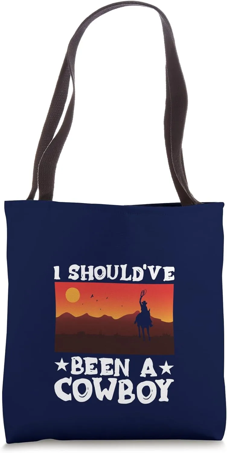 Cowboy Boots Western Rodeo Country Saddle Horse Riding Tote Bag