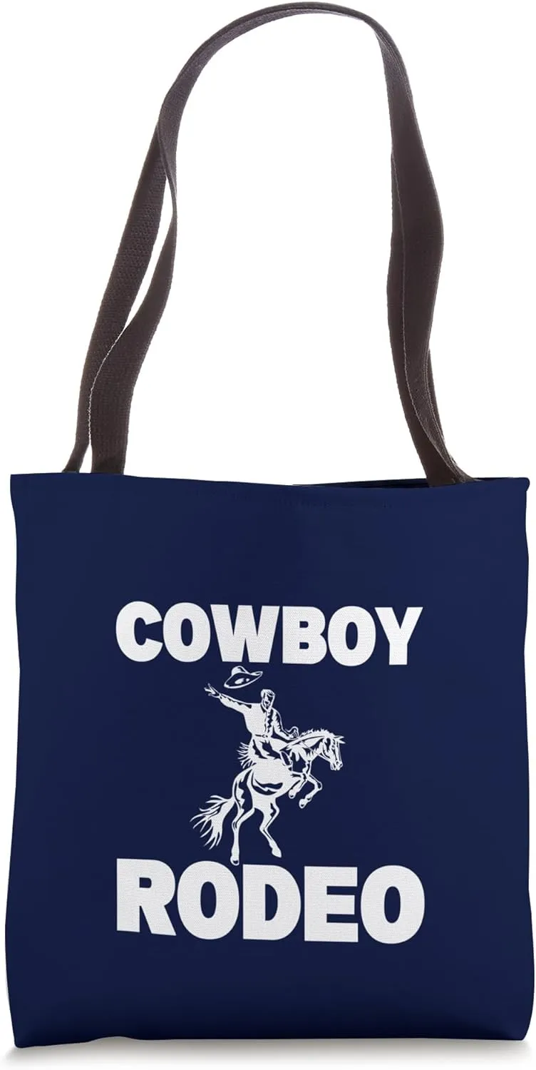 Cowboy Boots Western Rodeo Country Saddle Horse Riding Tote Bag