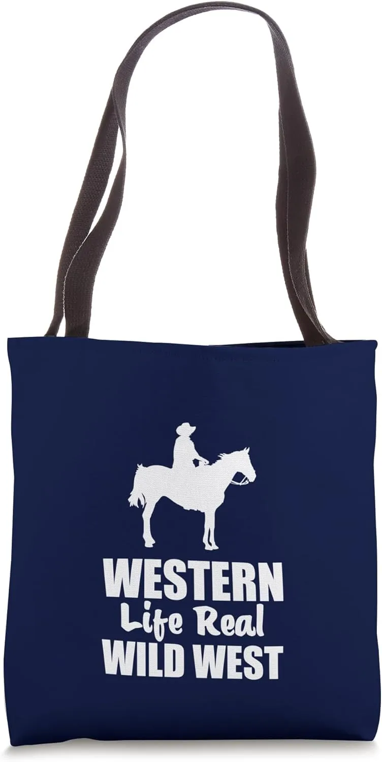 Cowboy Boots Western Rodeo Country Saddle Horse Riding Tote Bag