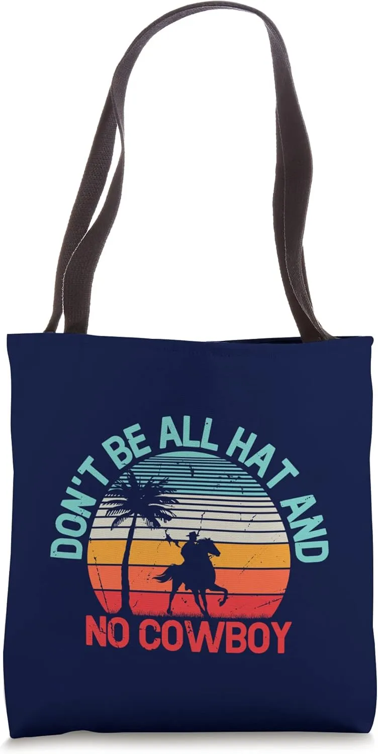 Cowboy Boots Western Rodeo Country Saddle Horse Riding Tote Bag