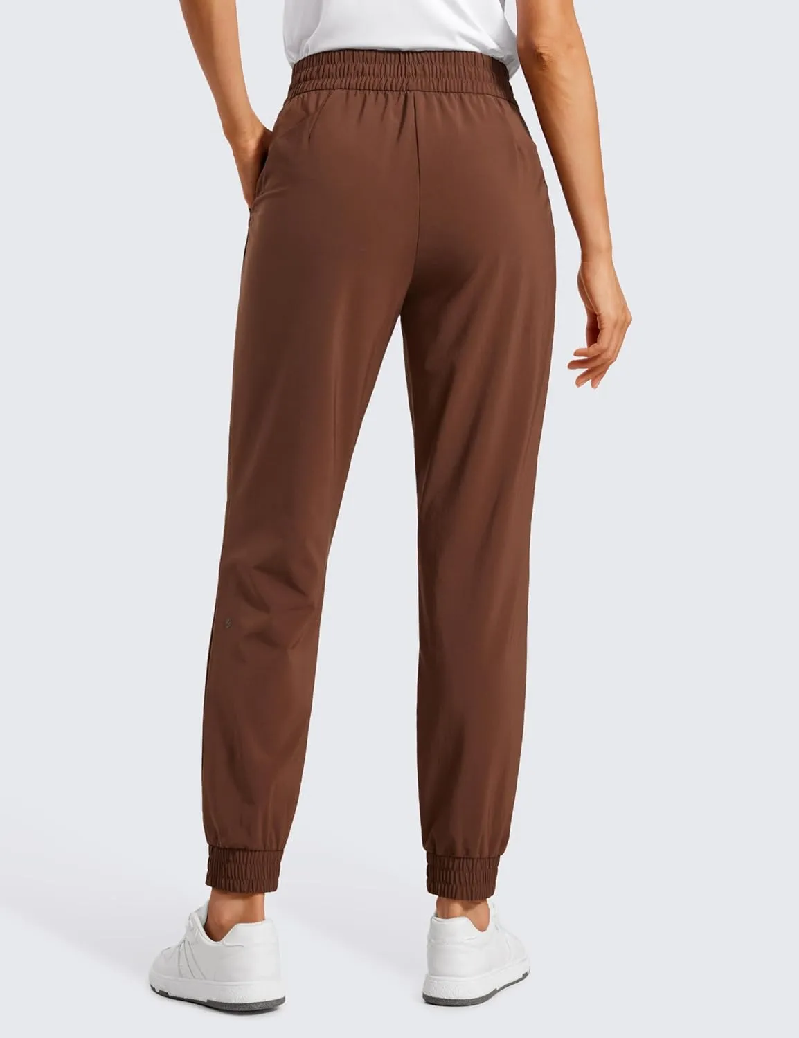 CRZ YOGA Lightweight Joggers for Women Workout Athletic Casual Lounge Travel Pants with Pockets Summer