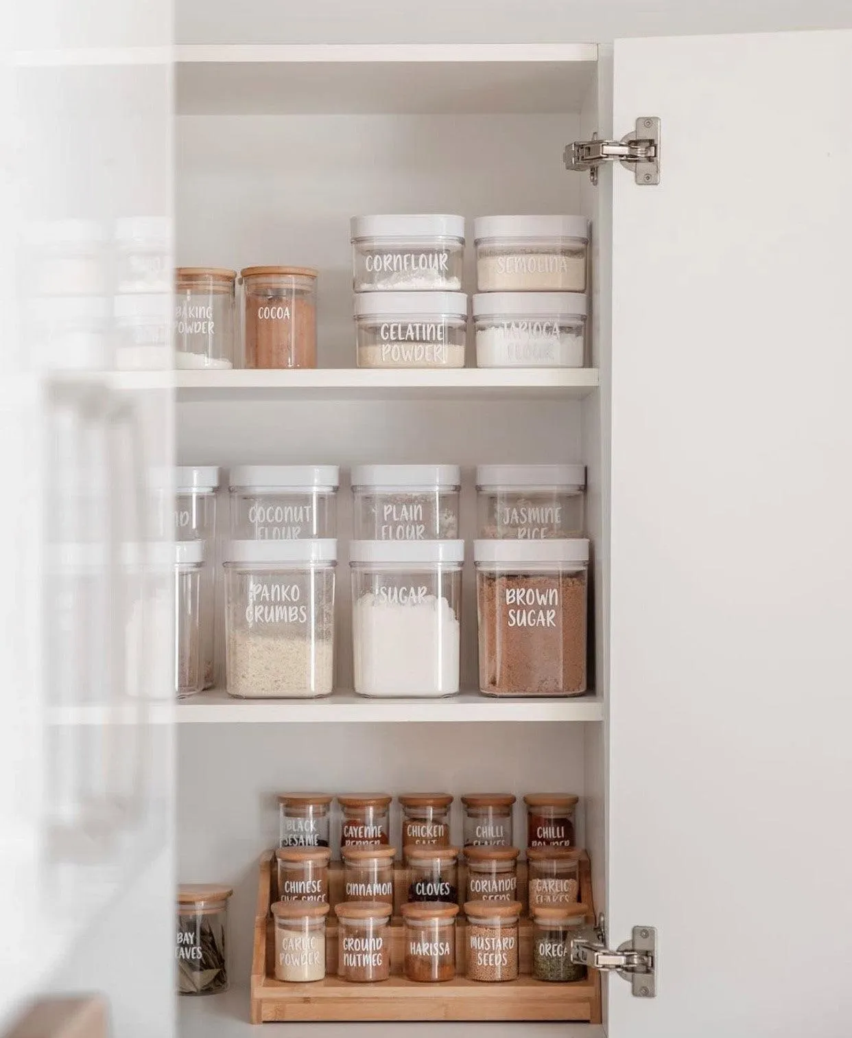 Custom LLC Flip Canister and Square Glass Jar Labels