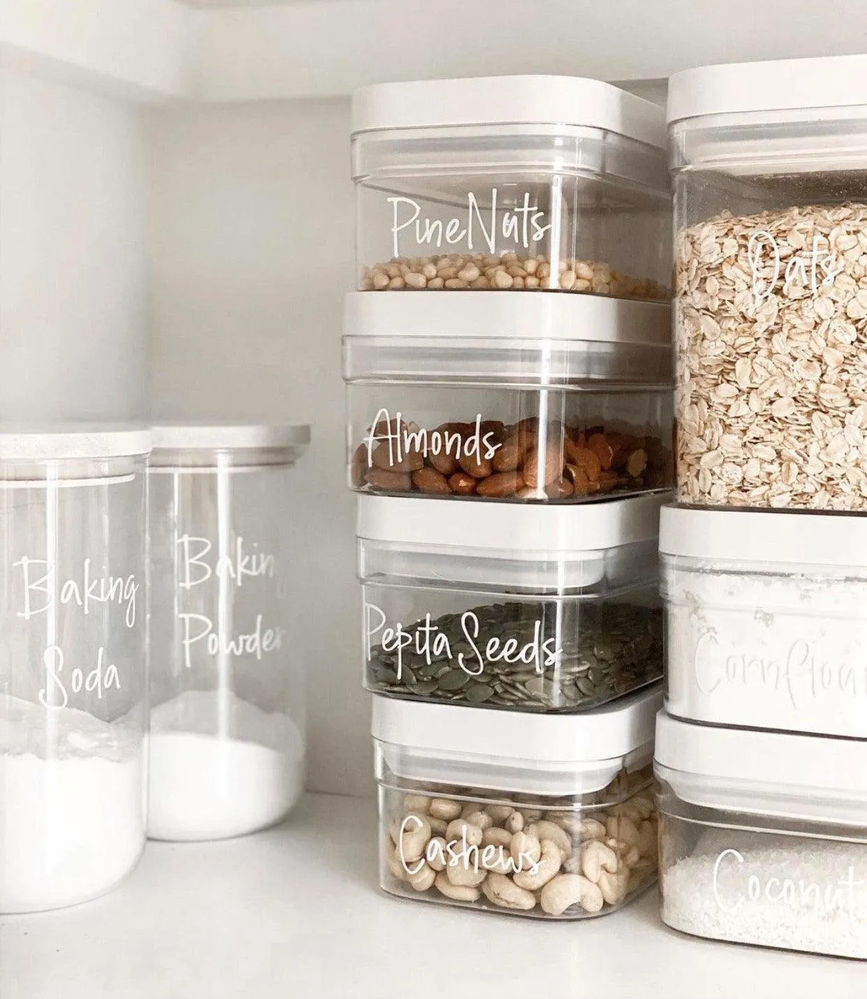 Custom LLC Flip Canister and Square Glass Jar Labels