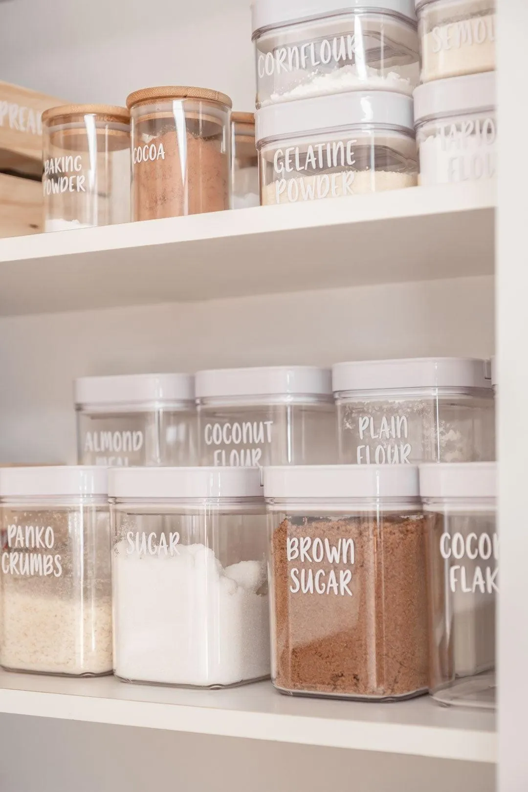 Custom LLC Flip Canister and Square Glass Jar Labels