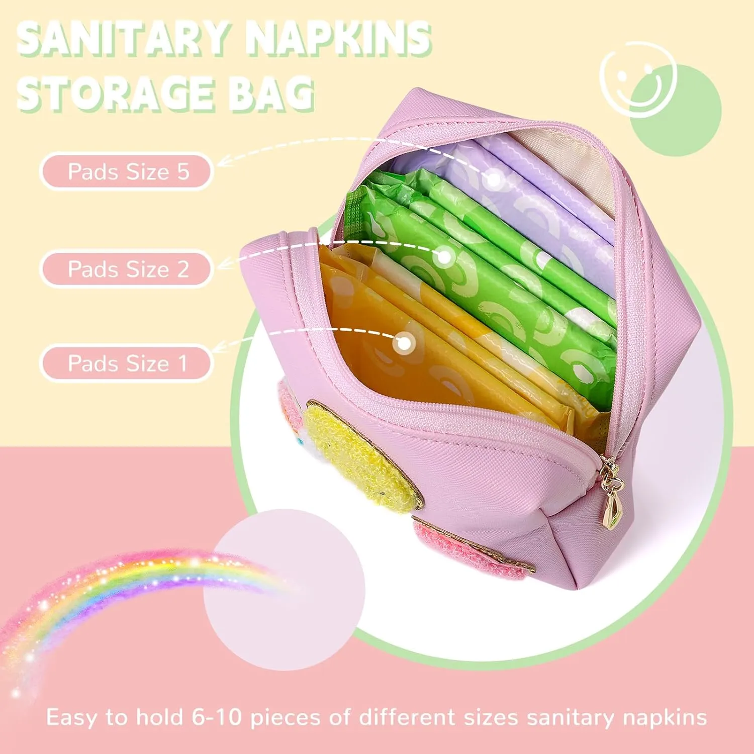 Cute Small Makeup Bag Soft PU Leather Cosmetic Bag for Women Travel Make Up Pouch for Purse Mini Cosmetic Pouch Organizer with Zipper - Mint