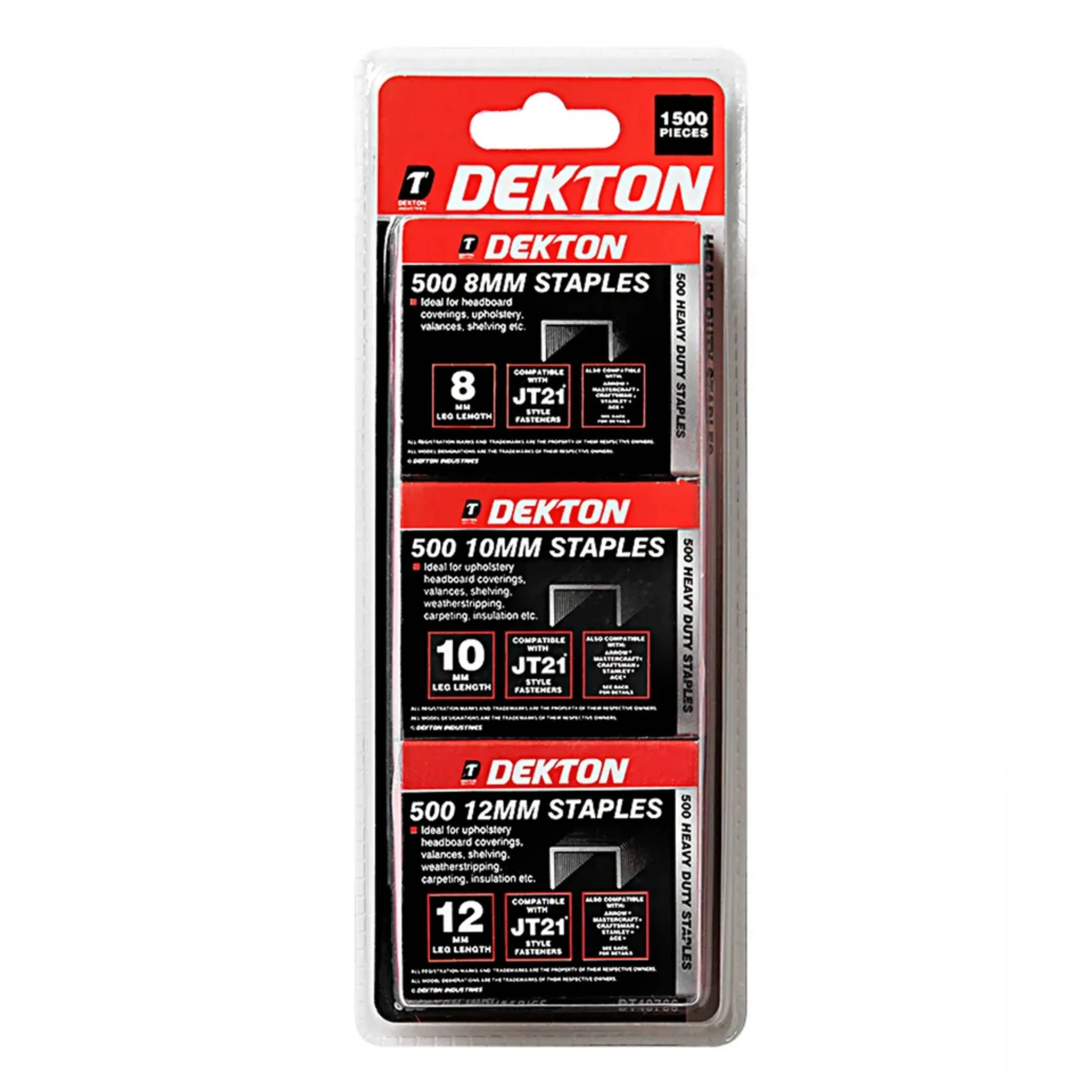 DEKTON 1500PC Staples Set