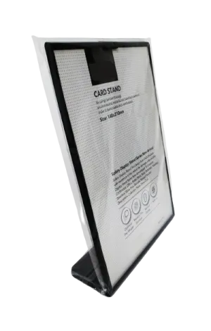 Display Stand L Shape A5 Black