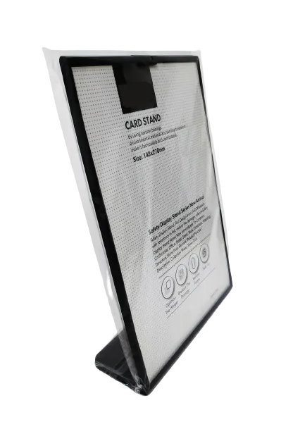Display Stand L Shape A5 Black