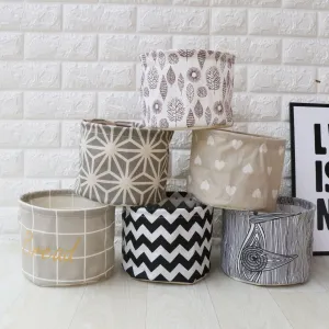 Fabric waterproof foldable storage basket